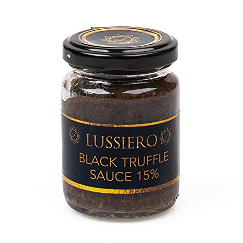 Lussiero Premium Trüffel Sauce mit 15% echtem Schwarzem Sommertrüffel Salsa Tartufata Royal Tapenade 80g Cover
