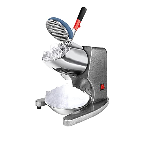 QINGZHUO Smoothie-Maschine,mit Edelstahlschale,95 kg/h Brecher Gewerbliche Rasier-Eismaschine,300 W 2000 R/min.