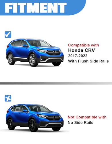 Image of FengYu Roof Rack Cross Bars 300lbs Compatible with Honda CRV CR-V 2017-2022 with Flush Side Rails (Not for 2023 2024 2025 2026), All-Metal Aluminum Roof Rails Crossbars Rooftop Cargo Bar Luggage Racks