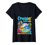 Photo Gallery donna crociera insieme bahamas 2026 vacanze in famiglia uomini donne bambini maglietta con collo a v Photo Gallery donna crociera insieme bahamas 2026 vacanze in famiglia uomini donne bambini maglietta con collo a v