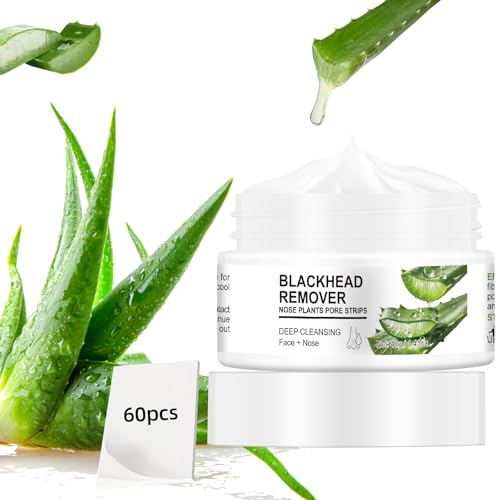 Nose Strips for Blackheads, Deep Cleansing Nose Plants Pore Strips Blackhead Remover Strips with Salicylic Acid, Black Head Remover Strips Peel off Mask Nose Strip Skincare for All Skin