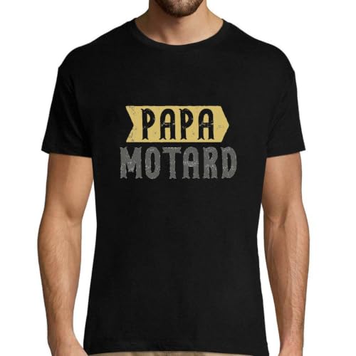 T-shirt papa motard imprimé en France en coton confortable