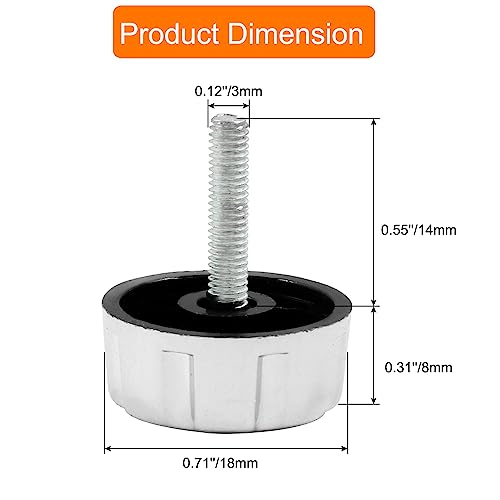 Zorveiio 5Pcs Fishing Reel Handle Screw Caps,Silver Fishing Reel Handle Nut thumb #2