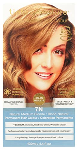 Tinte para cabello color rubio medio natural 7N 4.4 Oz miniatura 1