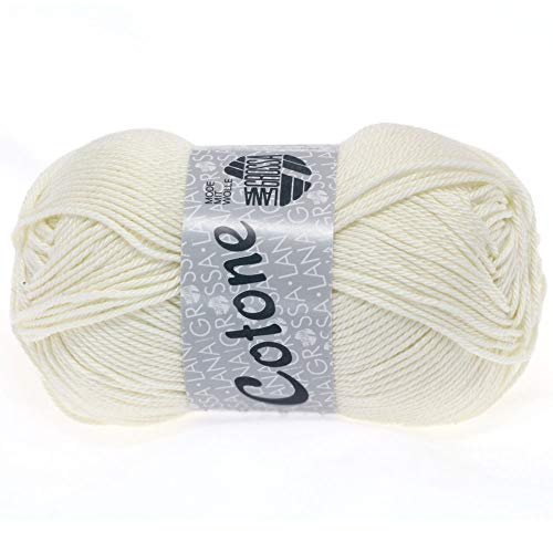 Lana Grossa cotone 028 wollweiss 50 G lana