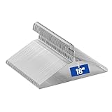 Draht-Kleiderbügel, 45,7 cm, extra lang, für Hemden, Blusen, Mäntel, platzsparend und rutschfest, schmal für chemische Reinigungen, Einzelhandel und Zuhause, Schrankorganisation (Silber)