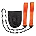 Pocket Chainsaw Folding Camping Saw Survival Saw Hand Rope Saw for Outdoor Camping Tool 11 Teeth Orange.