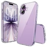 PinLiSheng iPhone 17 用 ケース 3倍米軍MIL規格 PC背面TPUバンパー 耐衝撃 黄変防止 指紋防止 アイフォン17携帯スマホケース 耐衝撃 SGS認証 薄型 ストラップホール付き いPhone17 対応 6.3インチ(クリア, iphone 17)