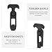 Alipis 2pcs Rubber T-Handle Toolbox Latch Buckles, Flexible Draw Hasp for Cooler and Toolbox Replacement, Sturdy Industrial Tension Fastener for Tool Box and Equipment