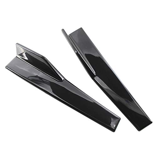 RuleaxAsi Carro ABS Bumper Spoiler Traseiro Lip Side Skirt Extension Splitters Aletas Fender