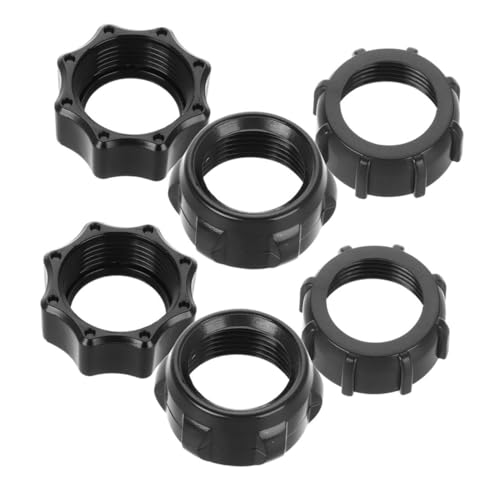 YOSADIER 6pcs Car Mount Screw-Head Bracket Ball-Joint Fixed Adapter Ring Car Phone Holder Quick Wireless Charging Secure Fit