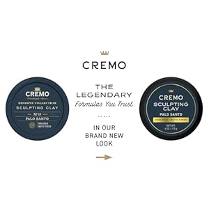 Cremo Premium Barber Grade Hair Styling Palo Santo (Reserve Collection) Sculpting Clay, High Hold, Matte Finsh, 4 Oz Cremo Premium Barber Grade Hair Styling Palo Santo Reserve Collection Sculpting Clay High Hold Matte Finsh 4 Oz