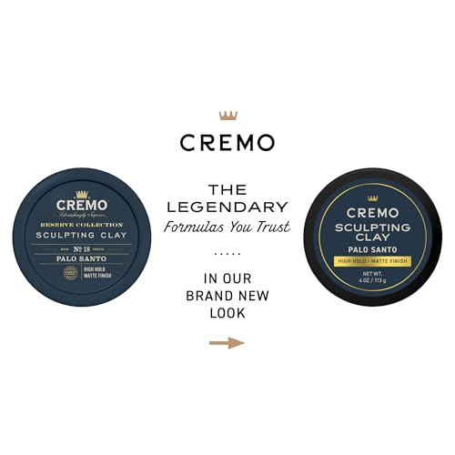 Cremo-Premium-Barber-Grade-Hair-Styling-Palo-Santo-Reserve-Collection-Sculpting-Clay-High-Hold-Matte-Finsh-4-Oz Cremo Premium Barber Grade Hair Styling Palo Santo Reserve Collection Sculpting Clay High Hold Matte Finsh 4 Oz