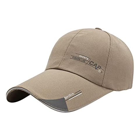 Men Baseball Cap, Classic Vintage Cotton Breathable Washed Sun Protection Foldable Casual Golf Caps Waterproof Windproof Adjustable Sun Hat Cover