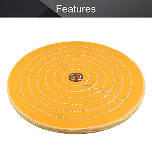 Roda de polimento de musselina de algodão Utoolmart com um orifício de borda central de 4 mm em algo