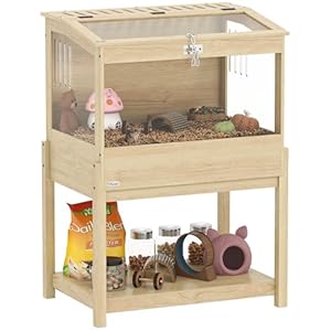 PawHut Hamsterkäfig 2 Etagen Kleintierkäfig