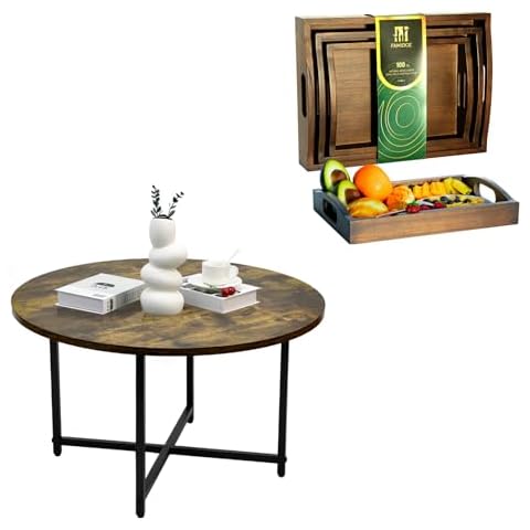 FAMIDGE Set of 2 Coffee Table & Serving Tray Cover