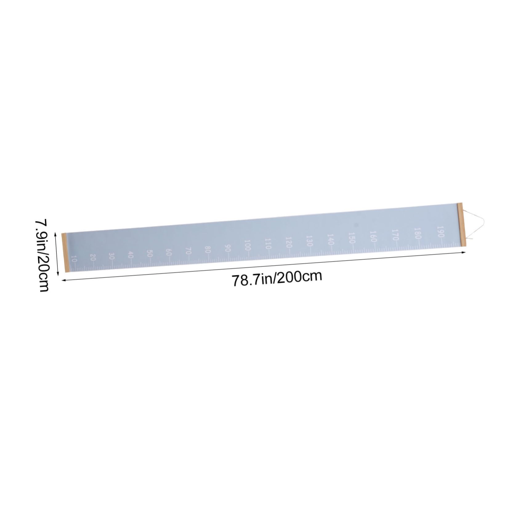 Yardwe Canvas Boys and Girls Growth Chart Wall Art Removable Height Ruler for Boy Girl Room Decor