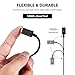 Full Power 5A Charging MicroUSB Works with Samsung Captivate Glide (i927) 2.0 Data Cable's Dual Chipset Charges at Rapid Speeds Easily! (Black)