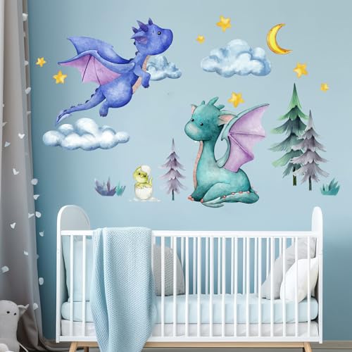 Vinilos decorativos Baby Dragon para pared miniatura 2