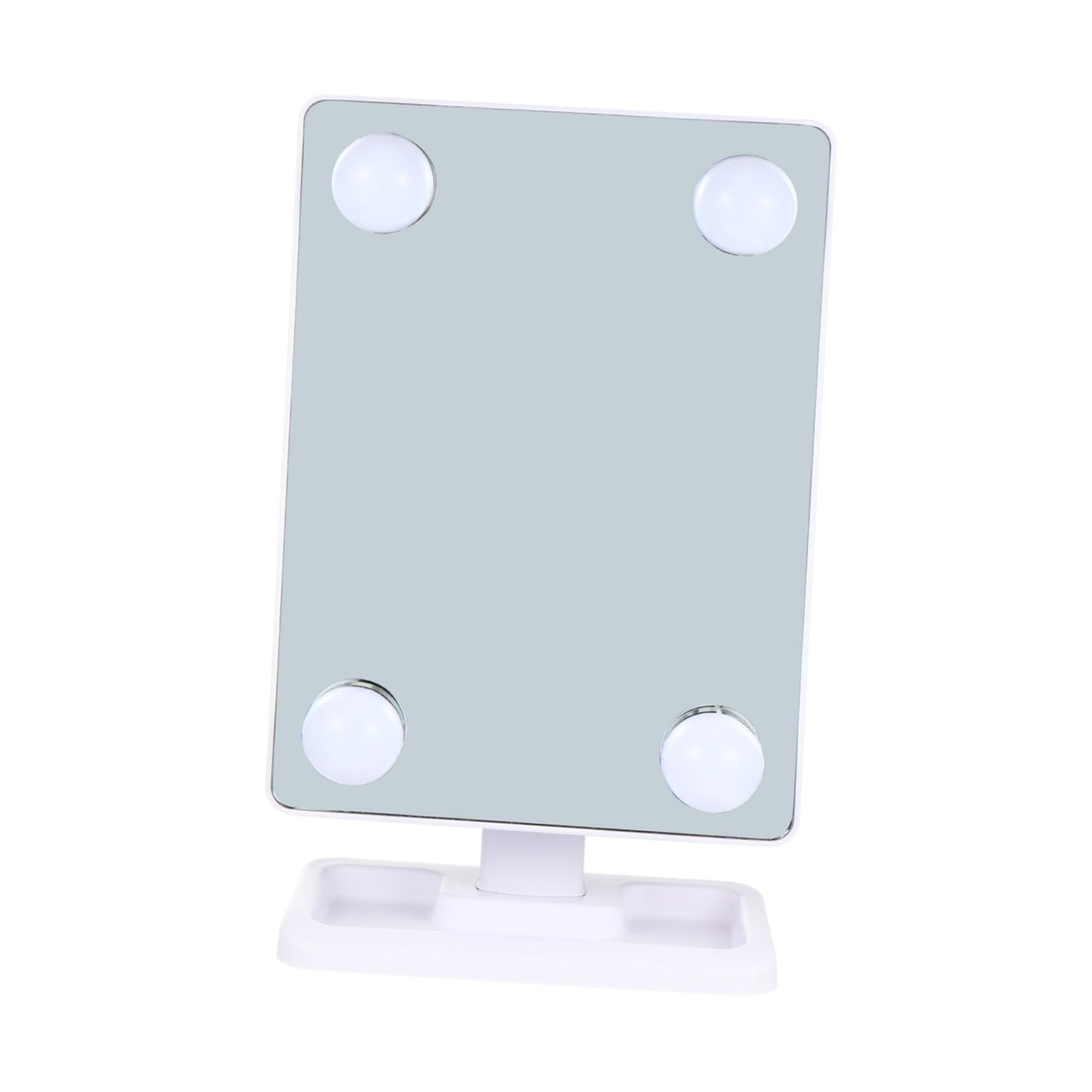 Miroir LED pour maquillage grand format rotatif et lumineux de table