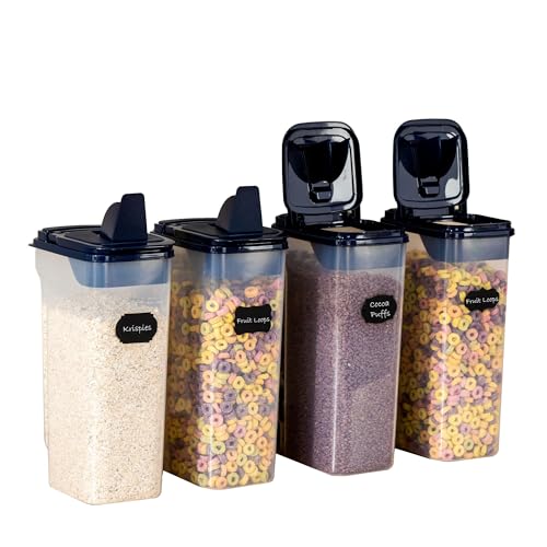 Chef's Path Airtight Food Storage Containers - Pack of 4 (4L/135....