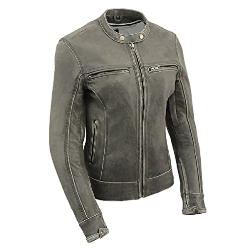 Image of Milwaukee Leather Women's 'Sporty and Elegant' Scooter Style Motorcycle Leather Rider Jacket
