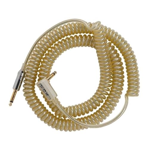 Vox VCC090SL - Cable jack a jack (9 m, en espiral, conector chapado en oro), color negro