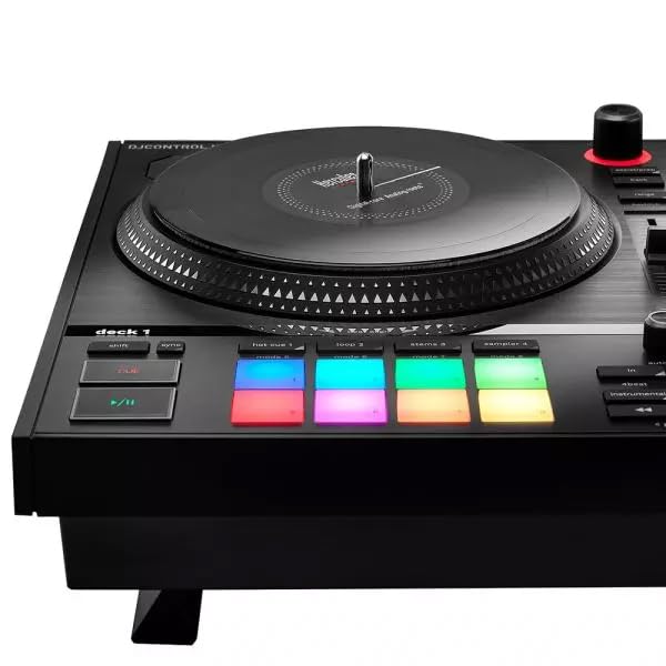Image of Hercules DJControl Inpulse T7 2-Channel DJ Controller Bundle with TRS Cable, MIDI Cable, and Austin Bazaar Polishing Cloth