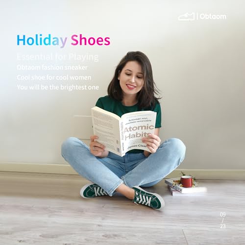 Image of Obtaom Women Canvas Mules Memory Foam Clipper Fashion Sneakers Comfortable Slip-On Mule Backless Holiday Shoes