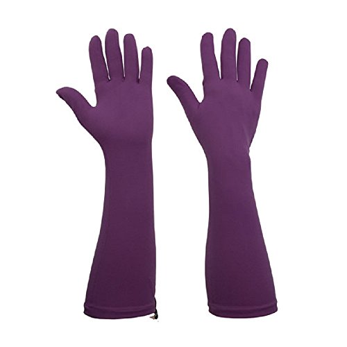 Foxgloves Elbow Length Gardening Gloves Elle Glove (Iris Purple, Medium)