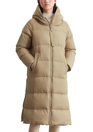 Marc OߴPolo Damen Daunenmantel mit Stehkragen wasserabweisend, Beige (Soft Mocca), 42 – Ansicht 1