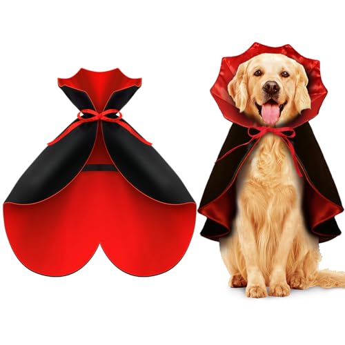 Cape para perros disfraz vampiro Halloween negro