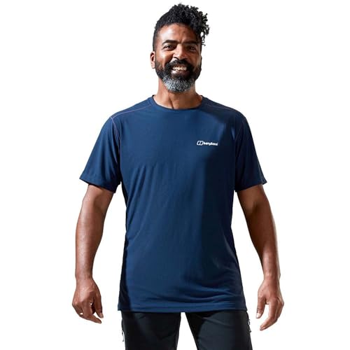 Berghaus Maglietta A Maniche Corte 24/7 Crew Tech Baselayer, Crepuscolo, XS Uomo
