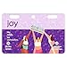 joy Womens Razor Blade Refills, 12 Count, Purple, Lubrastrip to Help Avoid Skin Irritation