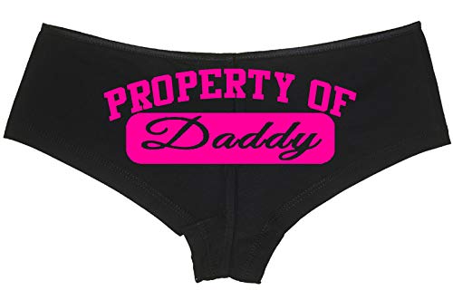 Knaughty Knickers Property of Daddy BDSM DDLG CGL Daddys Princess Athletic Look Hot Pink