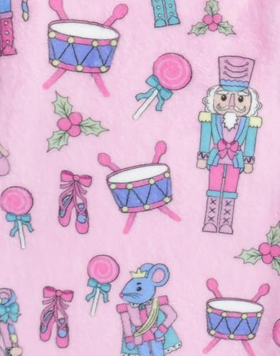 Image of iscream Big Girls Silky Soft Plush Fun Print Fleece Pants - Cozy Holiday Collection
