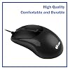 MCSaite Wired PS2 Optical Mouse - 3 Button with 1000 DPI Resolution for PC, Desktop, Laptop, Computer, Black