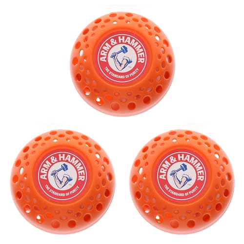 Image of Arm & Hammer OdorBusterz Odor Eliminator Balls, Pumpkin Cream, 3 Count - Baking Soda Odor Control for Closets, Drawers, Hampers & Small Spaces