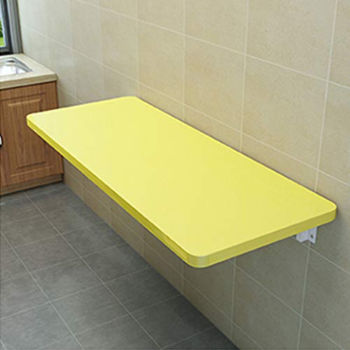 Folding Wall Mounted Workbench Drop Leaf Table, Heavy Duty Wall Mounted Folding Shelf Brackets Cold Roll Steel in White Baking Finish with Mounting Screws Max Load 150lb