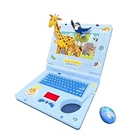 Kids Pretend Play Laptop Toy with Lights & Sounds - Educational Learning Computer for Toddlers, Interactive Alphabet and Number Toy for Early Childhood Development