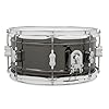 Pacific Drums Concept Series Metal Snare, 13" x 6.5" Black Nickel Over Steel | Features a 1mm-thick, dual-beaded, rolled-steel shell with black nickel finish #1