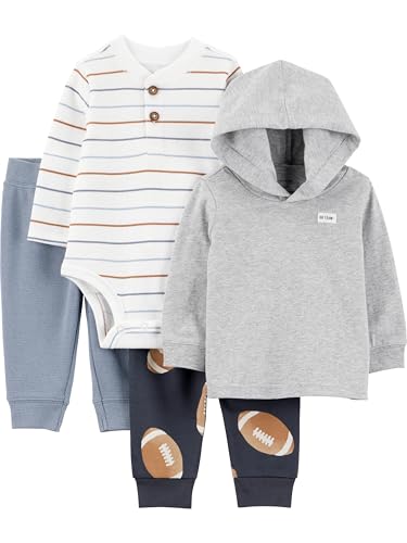 Image of Simple Joys by Carter's baby-boys 4-piece Bodysuit, Top, and Pant Set