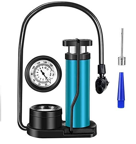 FAB Innovations Plastic Portable Foot Activated Mini Floor Air Pump with Pressure Gauge for Bike, Bicycle, Car (Standard) 3