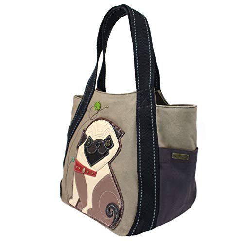 Bolso Tote Pug Lovers Pug Mom Carryall 18"x10"x12.5" miniatura 2