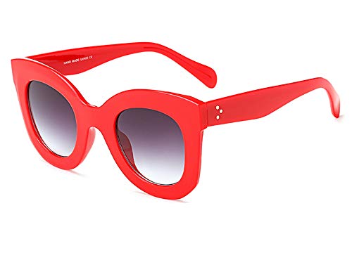 Freckles Mark Thick Fashion Butterfly Sunglasses for Women Trendy Round Cat Eye Sun Glasses2