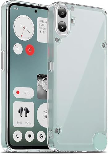 Image of REALCASE Silicone Nothing Phone CMF 1 Back Cover Case | Scratch Resistant Protective Crystal Clear Transparent | Bumper Back Cover Case for Nothing Phone CMF 1