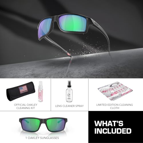 Image of Oakley GIBSTON OO9449 Rectangle Shape Sunglasses With Official Eyewear Kit | Men's Sunglasses