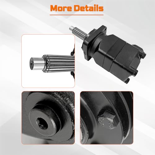 Image of 230459A1 Hydraulic Motor Compatible with Case Skid Steer Loader 1838 1840 Replaces 141387A2