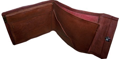 Treasures Of Morocco Moroccan Handmade Wallet Credit Card Leather Coin Change Pocket Small Brown2